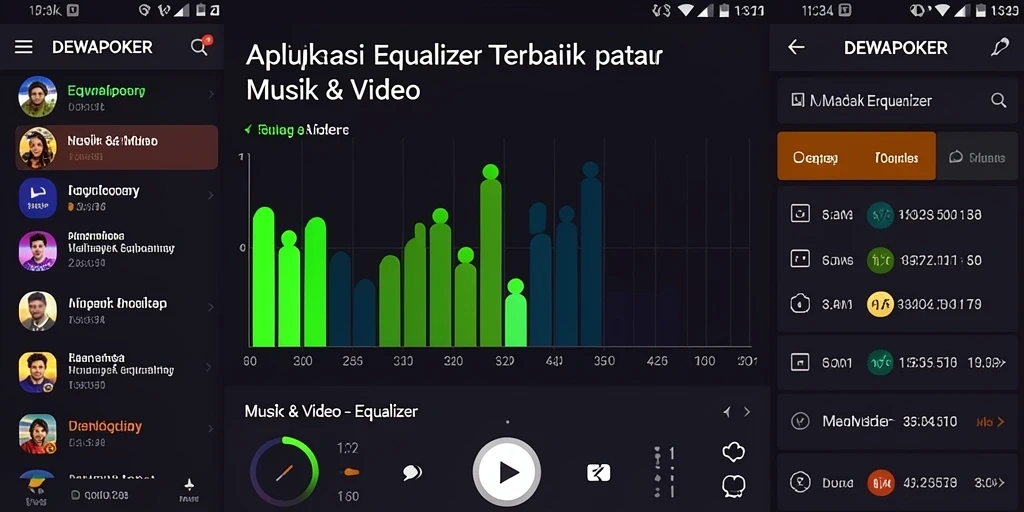 Tampilan antarmuka DEWAPOKER dengan fitur Equalizer yang lengkap.