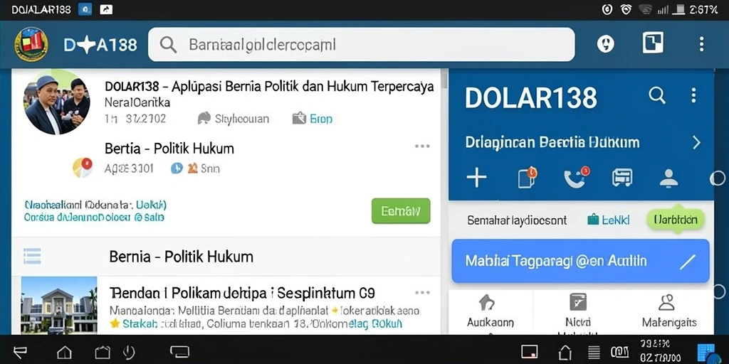 Antarmuka pengguna aplikasi DOLAR138 yang informatif dan interaktif.