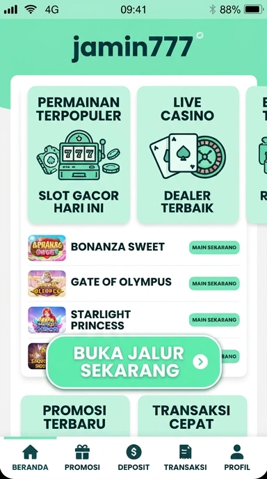 Tampilan link alternatif jamin777